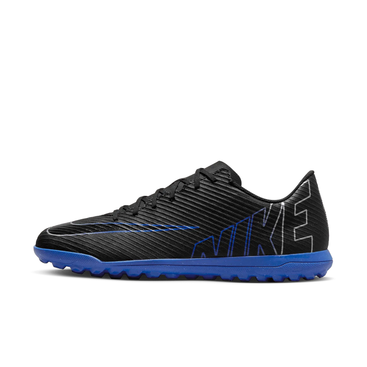 Nike Mercurial Vapor 15 Club Turf Low-Top Football Shoes - Black