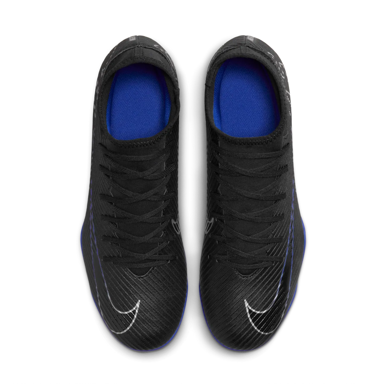 Nike Mercurial Vapor 15 Club Turf Low-Top Football Shoes - Black