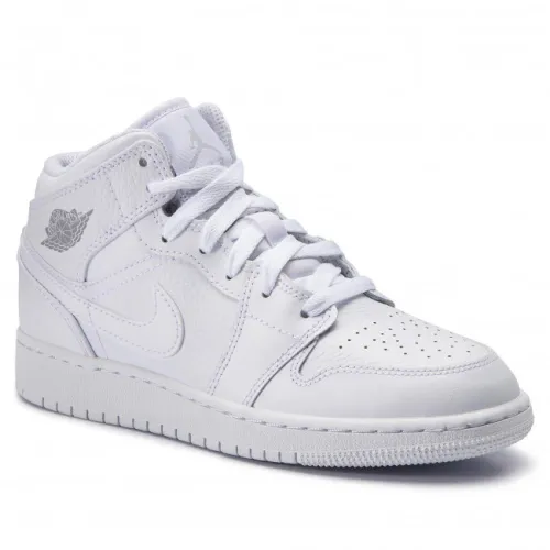 Nike , Mid GS Leather Sneakers ,White male, Sizes: