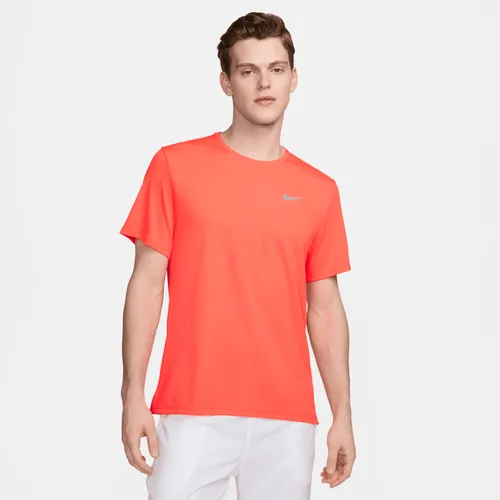 Nike Miler Men's Dri-FIT Short-Sleeve Running Top - Red - Polyester