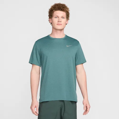 Nike Miler Men's Dri-FIT UV Short-Sleeve Running Top - Green - Polyester