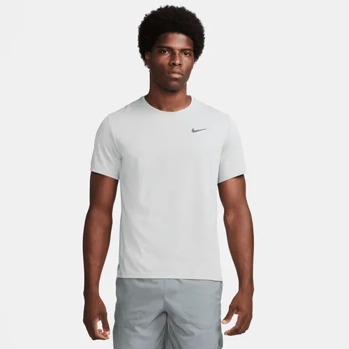 Nike Miler Men's Dri-FIT UV Short-Sleeve Running Top - Grey - Polyester
