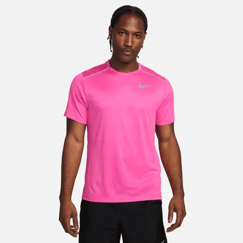 Nike Miler Men's Short-Sleeve Running Top - Pink - Polyester