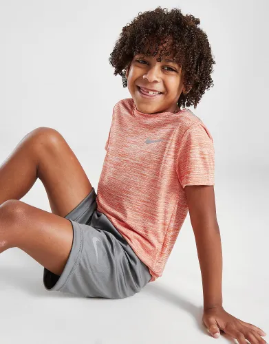 Nike Miler T-Shirt/Shorts Set Children - Orange