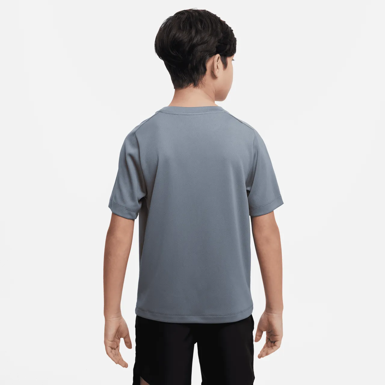 Nike Multi Older Kids' (Boys') Dri-FIT Graphic Training Top - Grey - Polyester