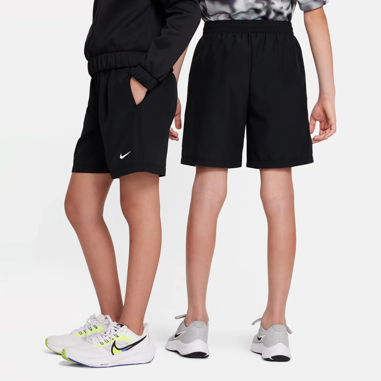 Nike Multi Older Kids' (Boys') Dri-FIT Training Shorts - Black - Polyester