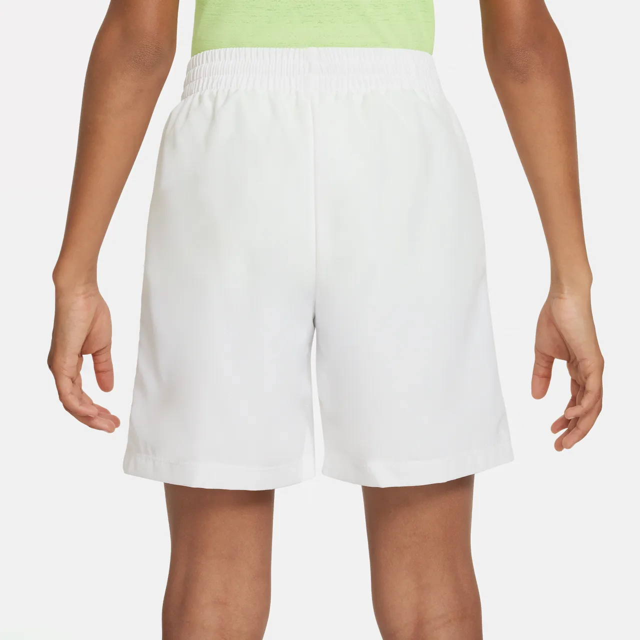Nike Multi Older Kids' (Boys') Dri-FIT Training Shorts - White - Polyester