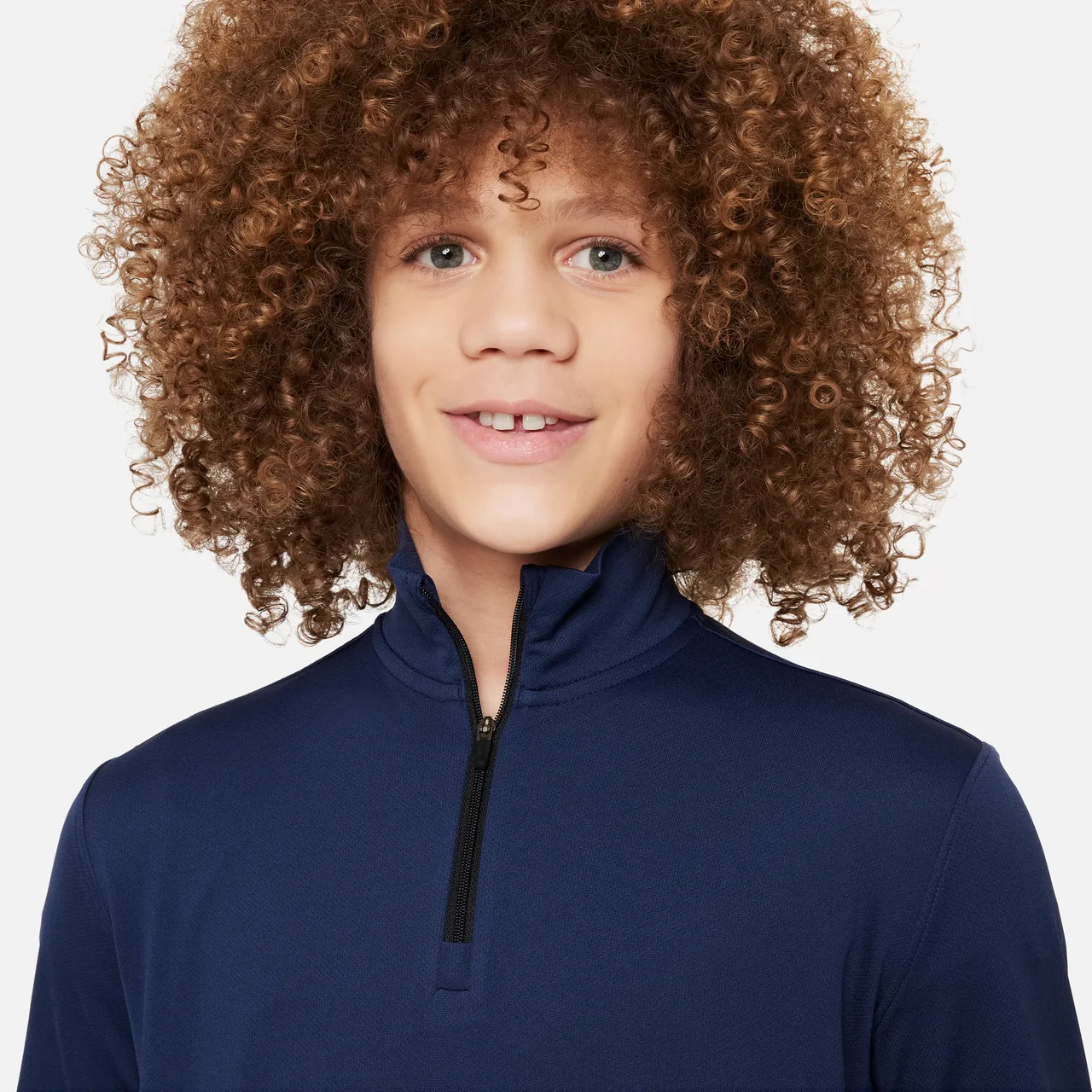 Nike Multi Older Kids' (Boys') Dri-FIT UV Long-Sleeve 1/2-Zip Top - Blue - Polyester