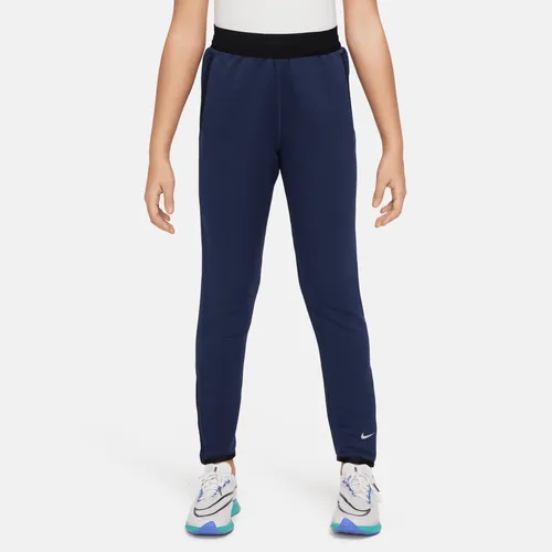 Nike Multi Tech EasyOn Older Kids' Therma-FIT ADV Training Trousers - Blue - Polyester