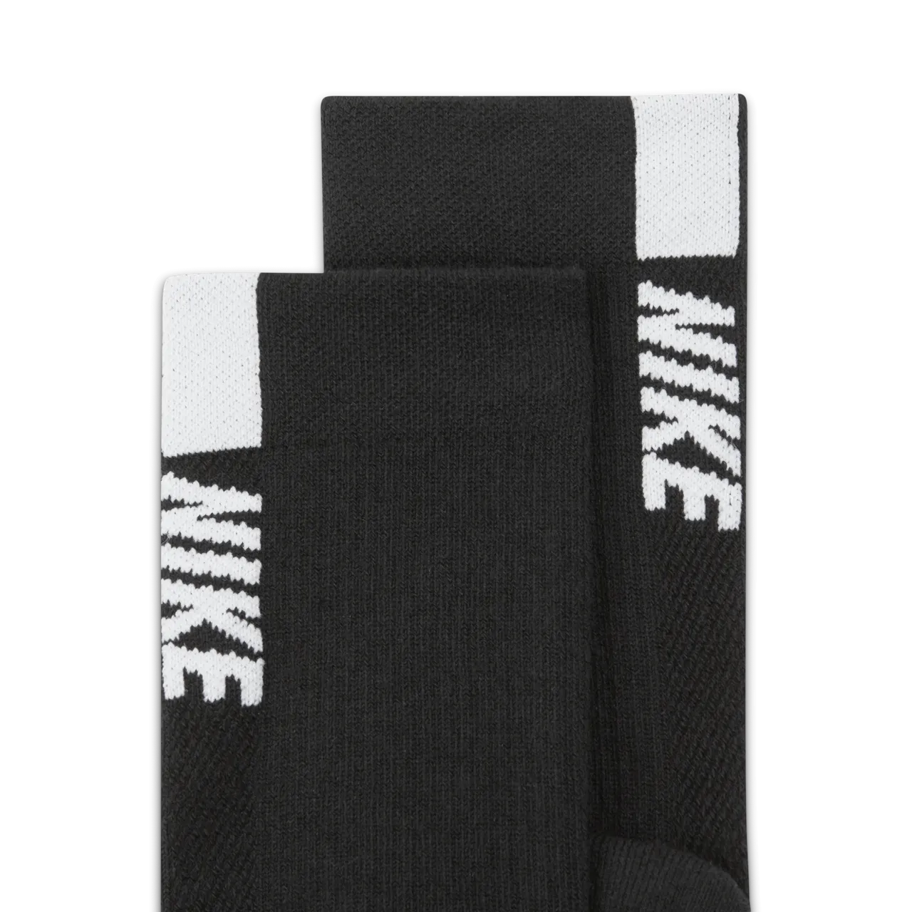 Nike Multiplier Crew Socks (2 Pairs) - Black - Polyester