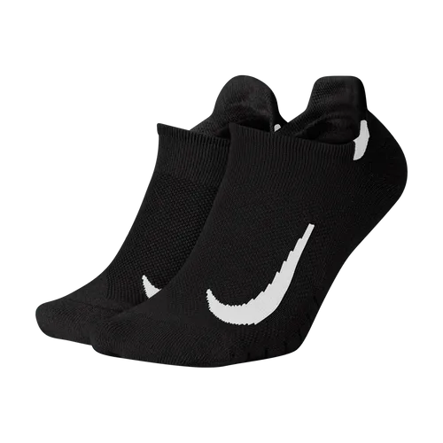 Nike Multiplier Running No-Show Socks (2 Pairs) - Black - Polyester