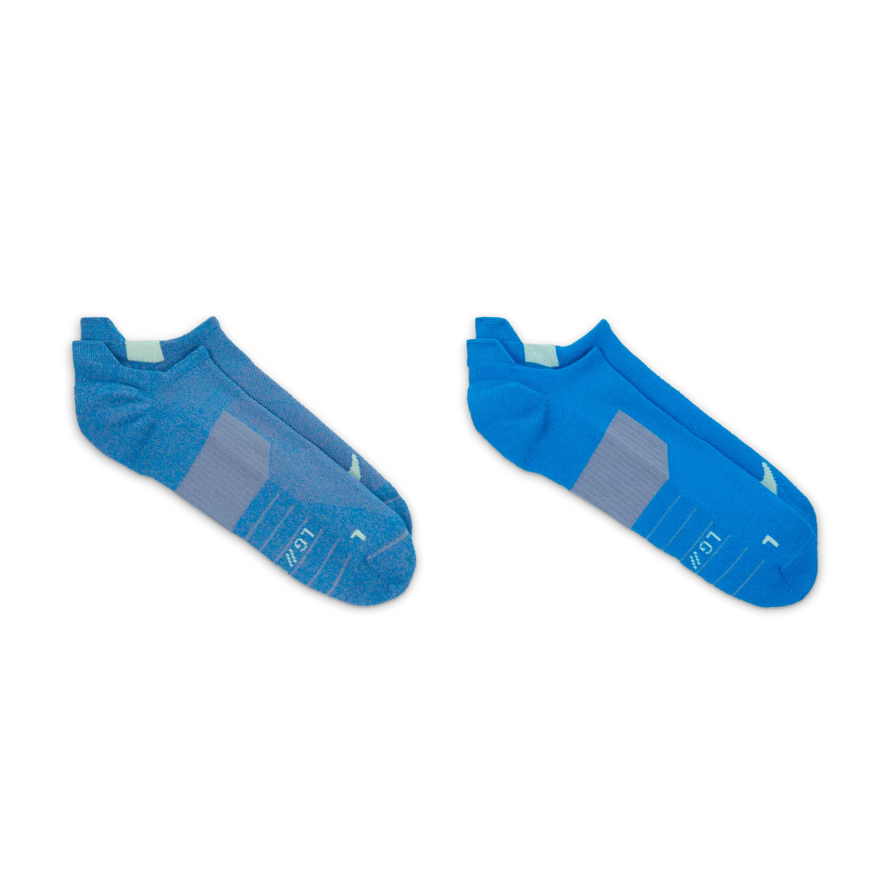 Nike Multiplier Running No-Show Socks (2 Pairs) - Multi-Colour - Polyester