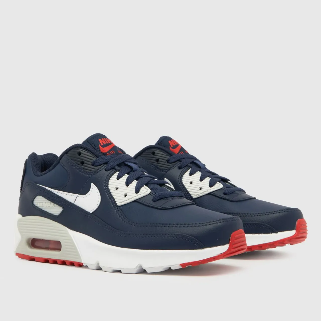 Nike Navy Air Max 90 Ltr Boys Youth Trainers