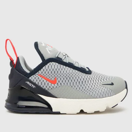 Nike Navy & Grey Air Max 270 Boys Toddler Trainers