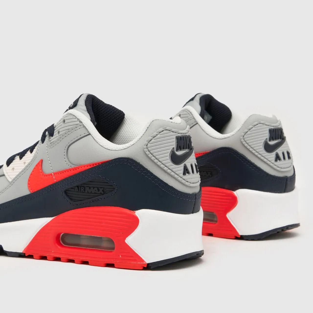 Nike Navy & Grey Air Max 90 Ltr Boys Youth Trainers