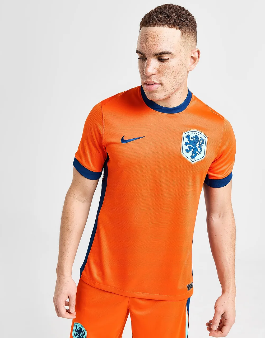 Nike Netherlands 2024 Home Shirt - Orange - Mens