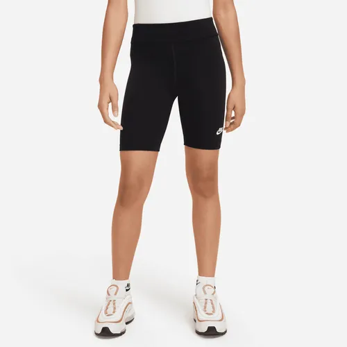 Nike Older Kids' (Girls') 18cm (approx.) Biker Shorts - Black - Polyester