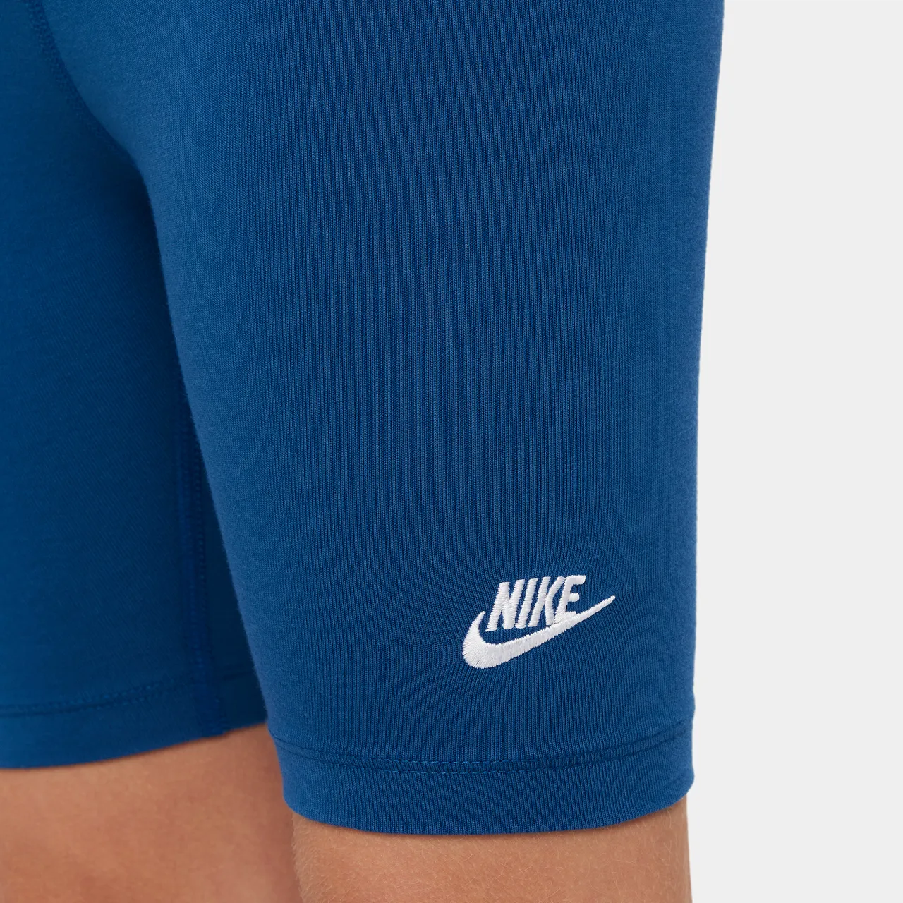 Nike Older Kids' (Girls') 18cm (approx.) Biker Shorts - Blue - Polyester
