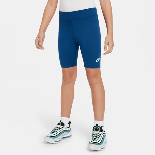 Nike Older Kids' (Girls') 18cm (approx.) Biker Shorts - Blue - Polyester