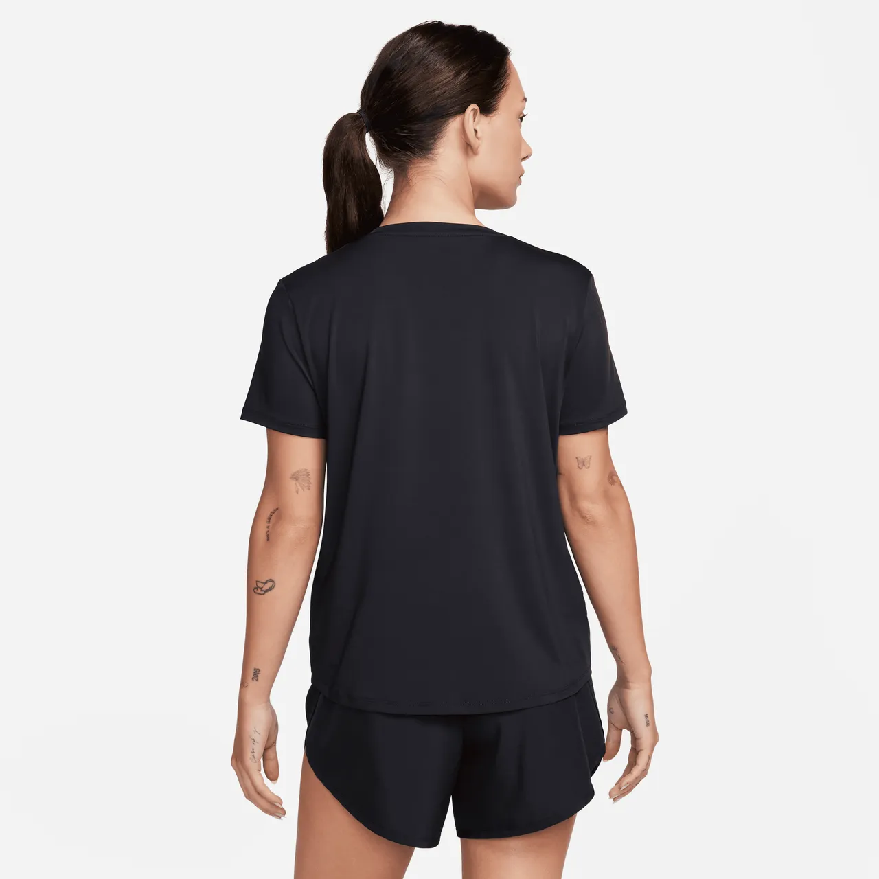 Nike One Classic Women's Dri-FIT Short-Sleeve Top - Black - Polyester