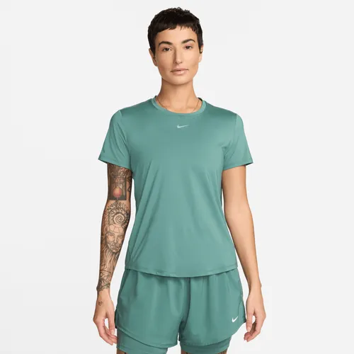 Nike One Classic Women's Dri-FIT Short-Sleeve Top - Green - Polyester