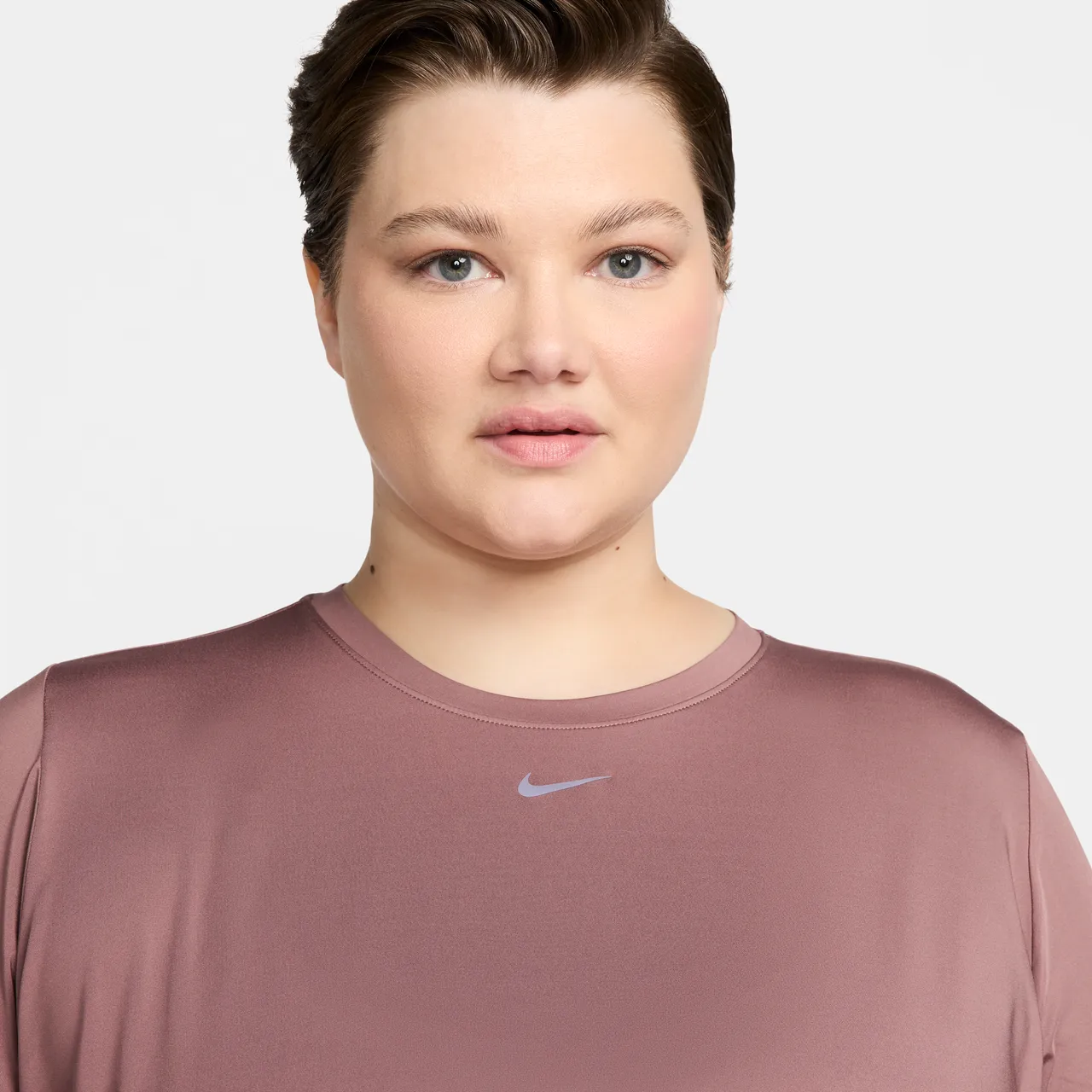 Nike One Classic Women's Dri-FIT Short-Sleeve Top - Purple - Polyester