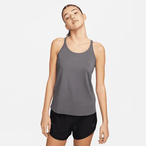 Nike One Classic Women's Dri-FIT Strappy Tank Top - Grey - Polyester