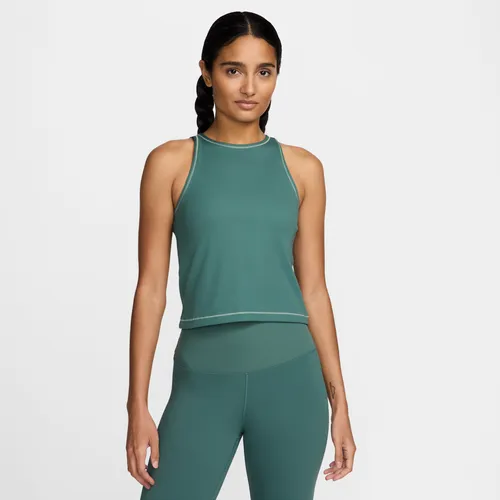 Nike One Fitted Women's Dri-FIT Ribbed Tank Top - Green - Polyester