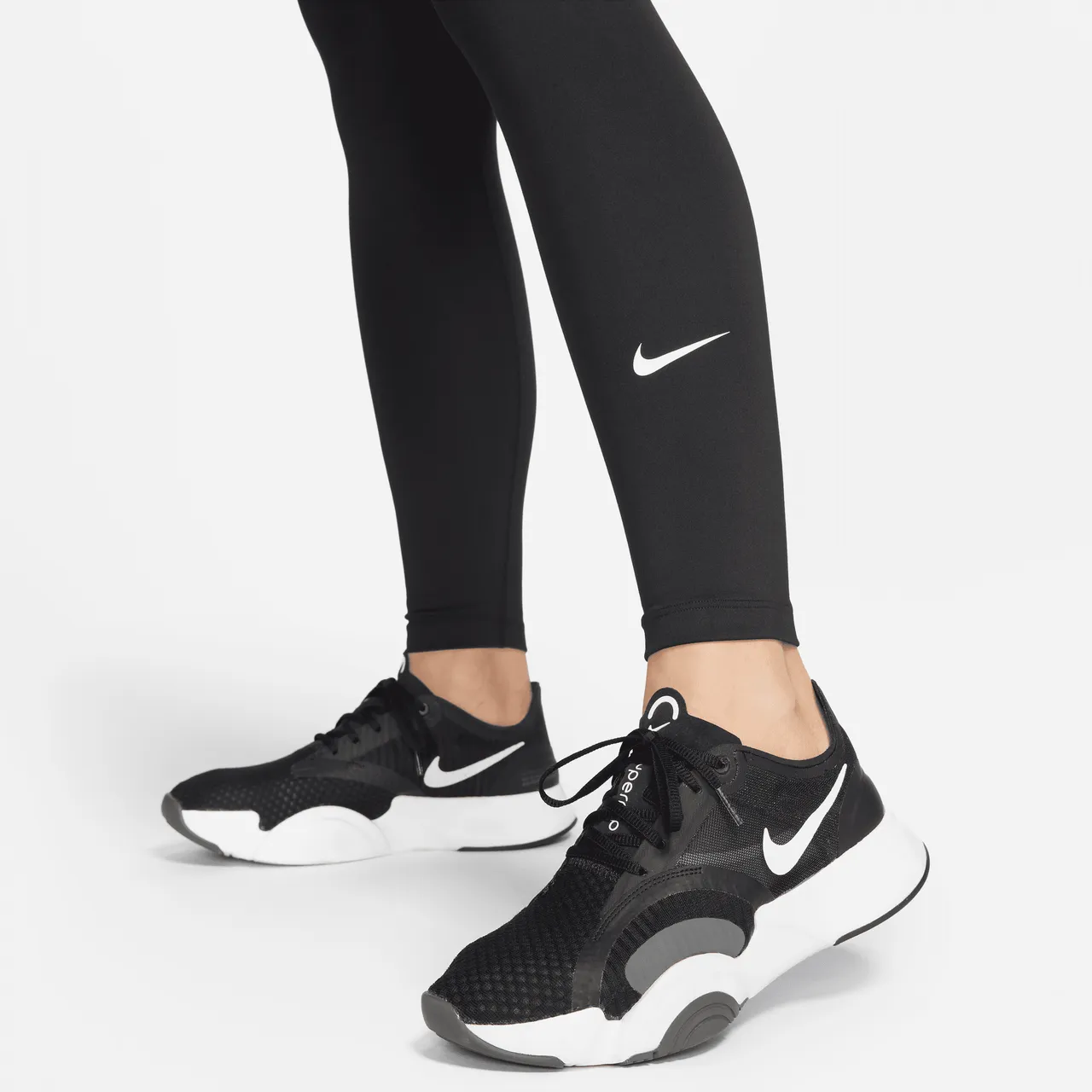 Nike One (M) Women's High-Waisted Leggings (Maternity) - Black - Polyester