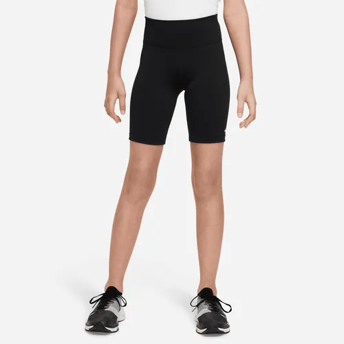 Nike One Older Kids' (Girls') Bike Shorts - Black - Polyester