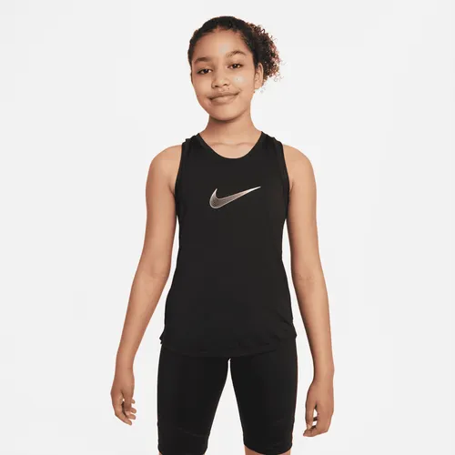 Nike One Older Kids' (Girls') Dri-FIT Training Tank - Black - Polyester