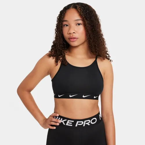 Nike One Older Kids' (Girls') Sports Bra - Black - Polyester