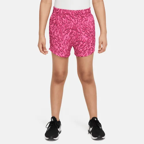 Nike One Older Kids' (Girls') Woven High-Waisted Shorts - Red - Polyester