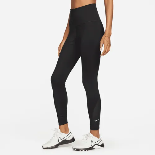 Nike One Women's High-Waisted 7/8 Leggings - Black - Polyester