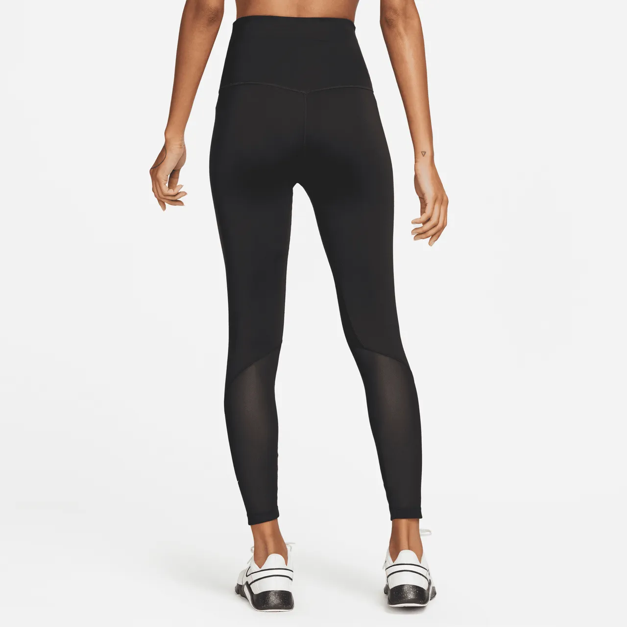 Nike One Women's High-Waisted 7/8 Leggings - Black - Polyester