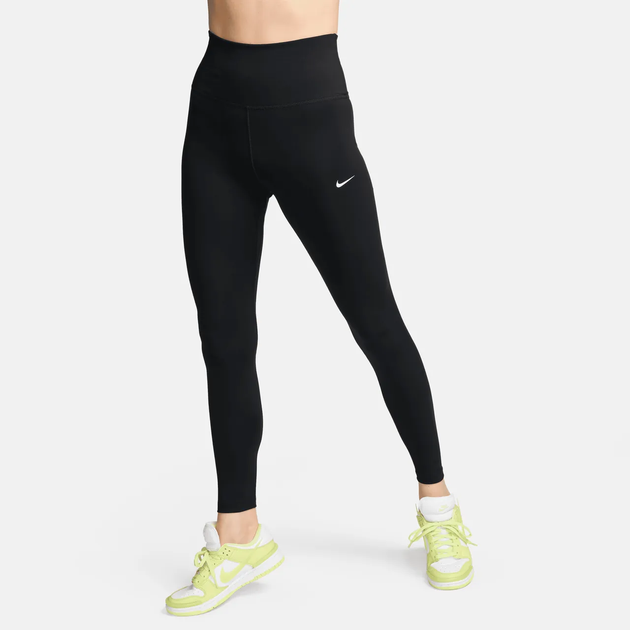 Nike One Women's High-Waisted Full-Length Leggings - Black - Polyester