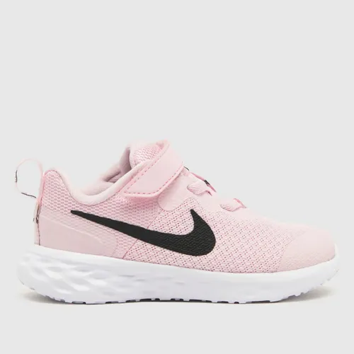 Nike Pale Pink Revolution 6 Girls Toddler Trainers