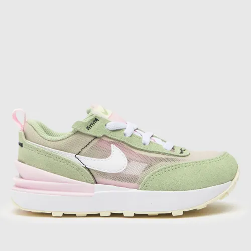 Nike Pale Pink Waffle One Girls Toddler Trainers