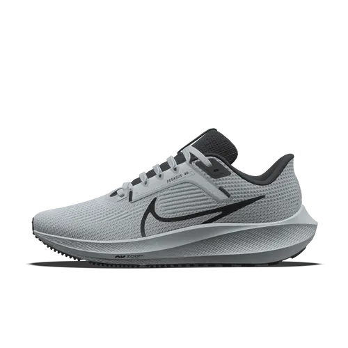Nike Pegasus 40 By You Custom Men's Road Running Shoes - Grey