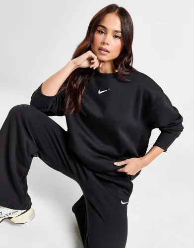 Nike Phoenix Fleece Oversized Crew Sweatshirt - Black - Womens