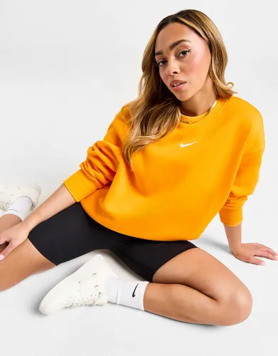 Nike Phoenix Fleece Oversized Crew Sweatshirt - Orange - Womens