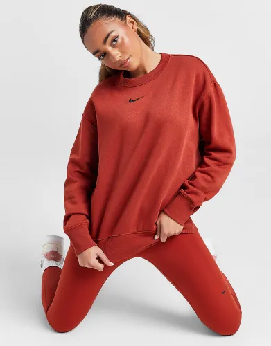 Nike Phoenix Fleece Oversized Crew Sweatshirt - Rugged Orange - Womens