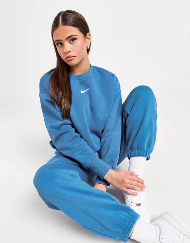 Nike Phoenix Fleece Oversized Crew Sweatshirt - Star Blue - Womens