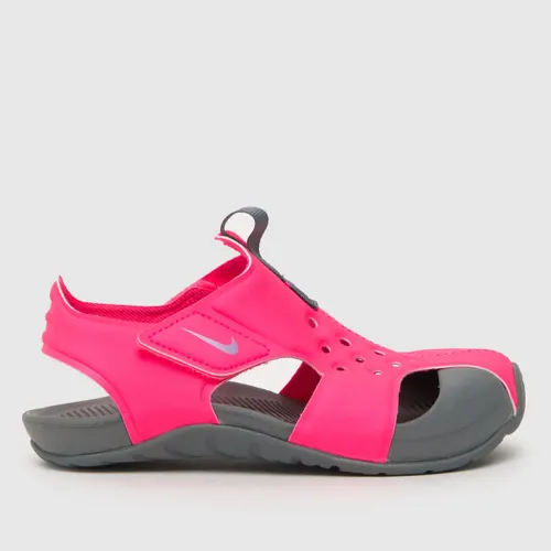 Nike Pink Sunray Protect 2 Girls Junior Sandals