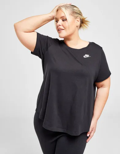 Nike Plus Size Club T-Shirt - Black - Womens