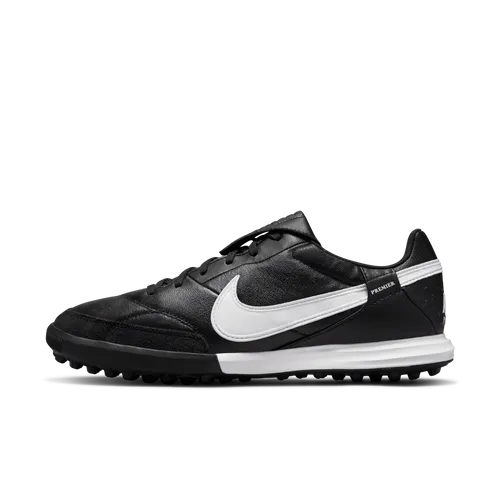 Nike Premier 3 TF Low-Top Football Shoes - Black - Leather
