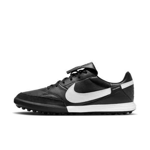 Nike Premier 3 TF Low-Top Football Shoes - Black - Leather