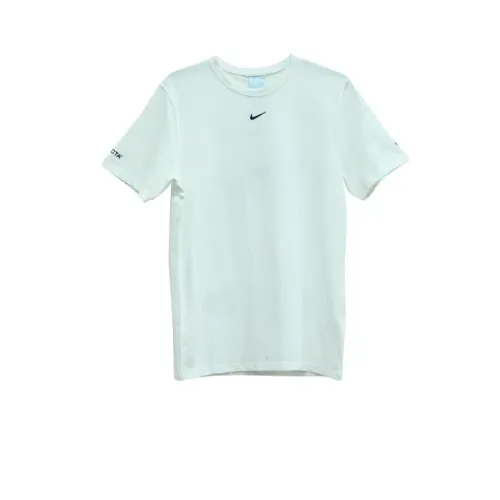 Nike , Premium Cotton Tee with Swoosh Branding ,White female, Sizes: