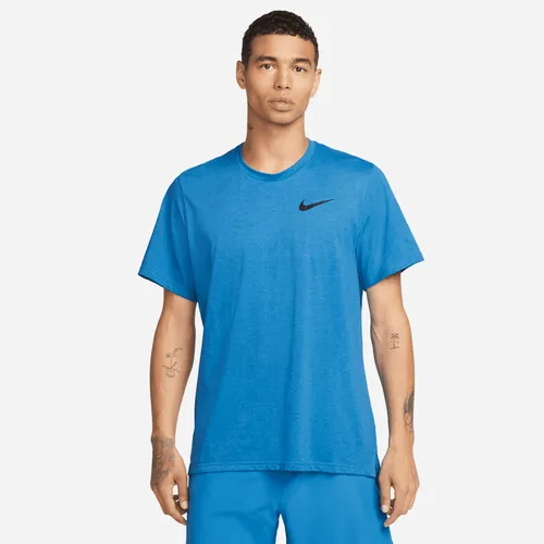Nike Pro Dri-FIT Men's Short-Sleeve Top - Blue - Polyester