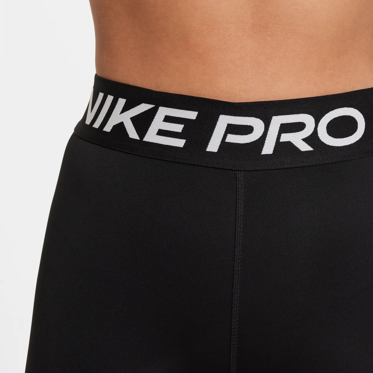 Nike Pro Dri-FIT Older Kids' (Girls') Leggings - Black - Polyester